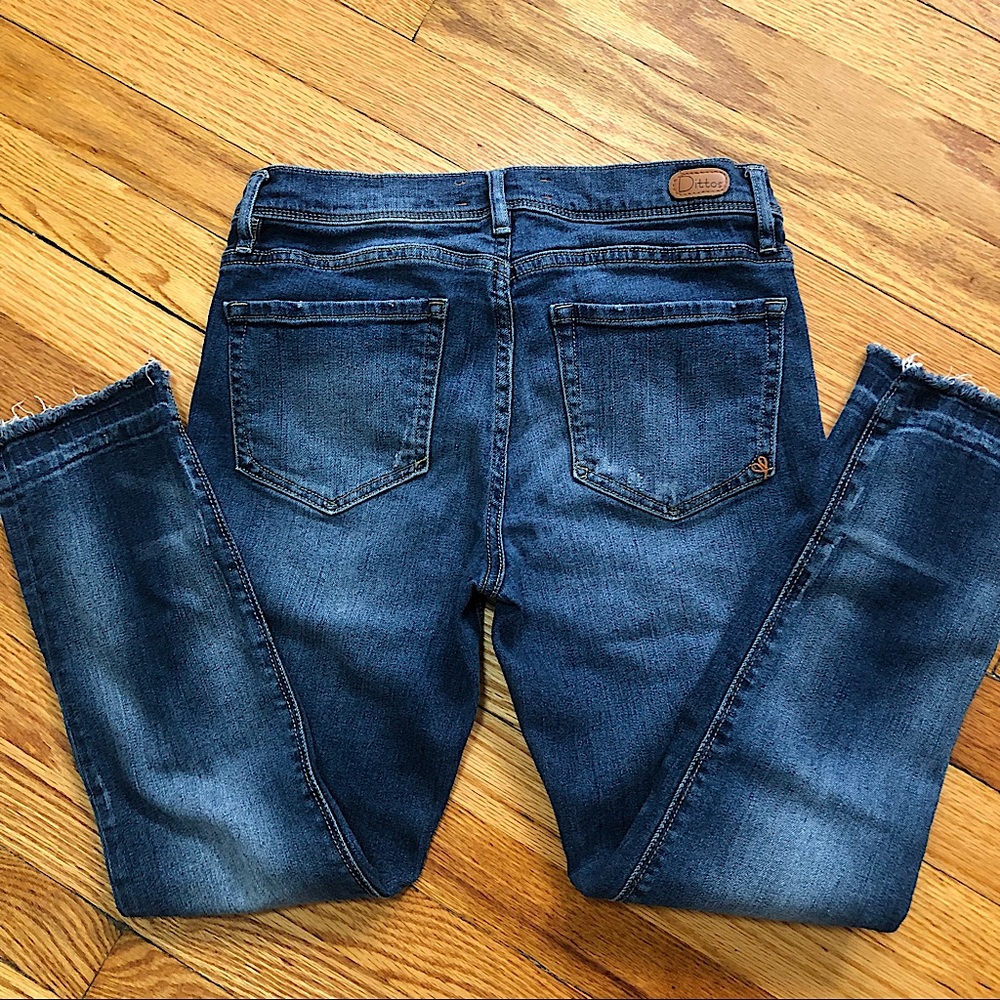 Dittos Skinny Distressed Washed Jeans